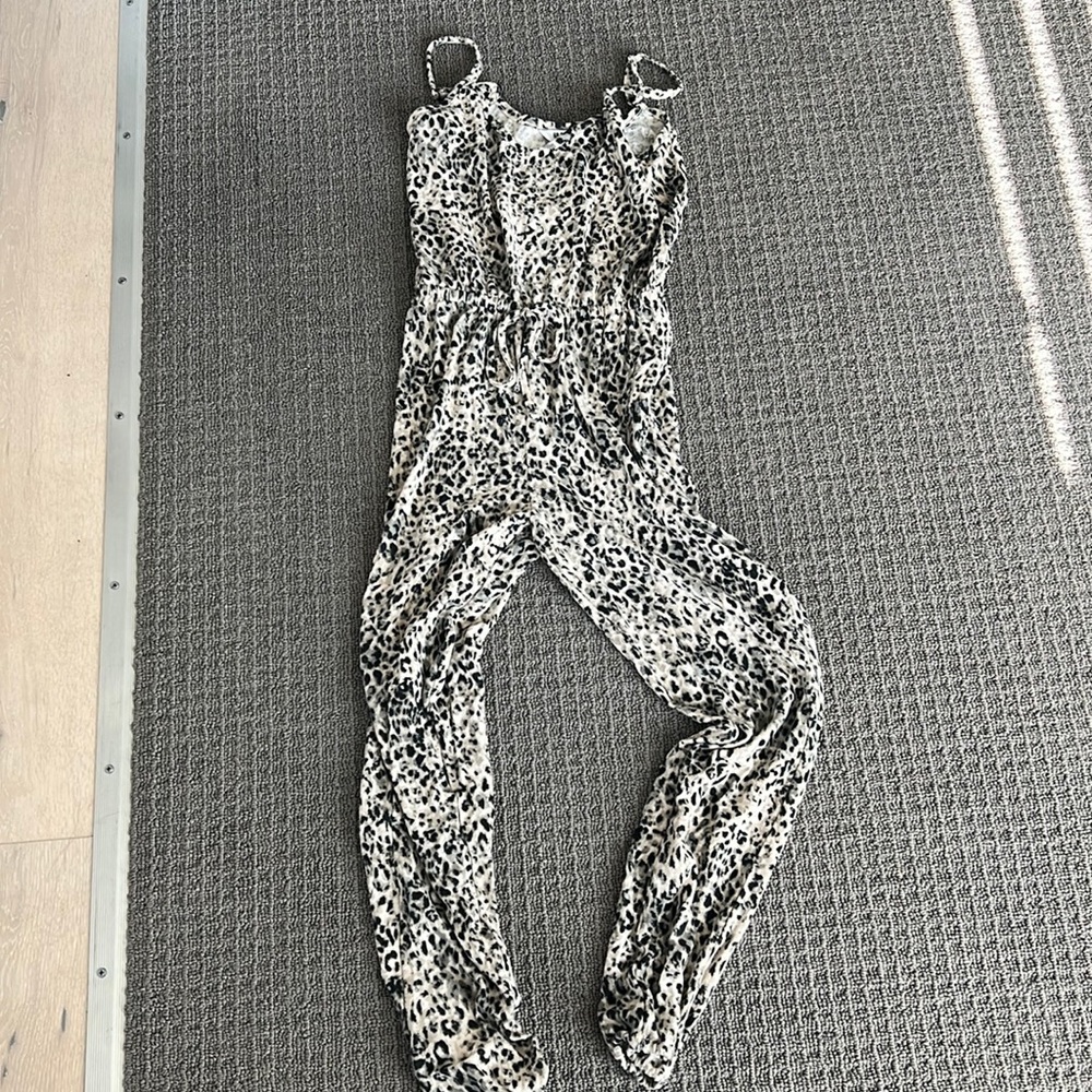 Animal print jumpsuit